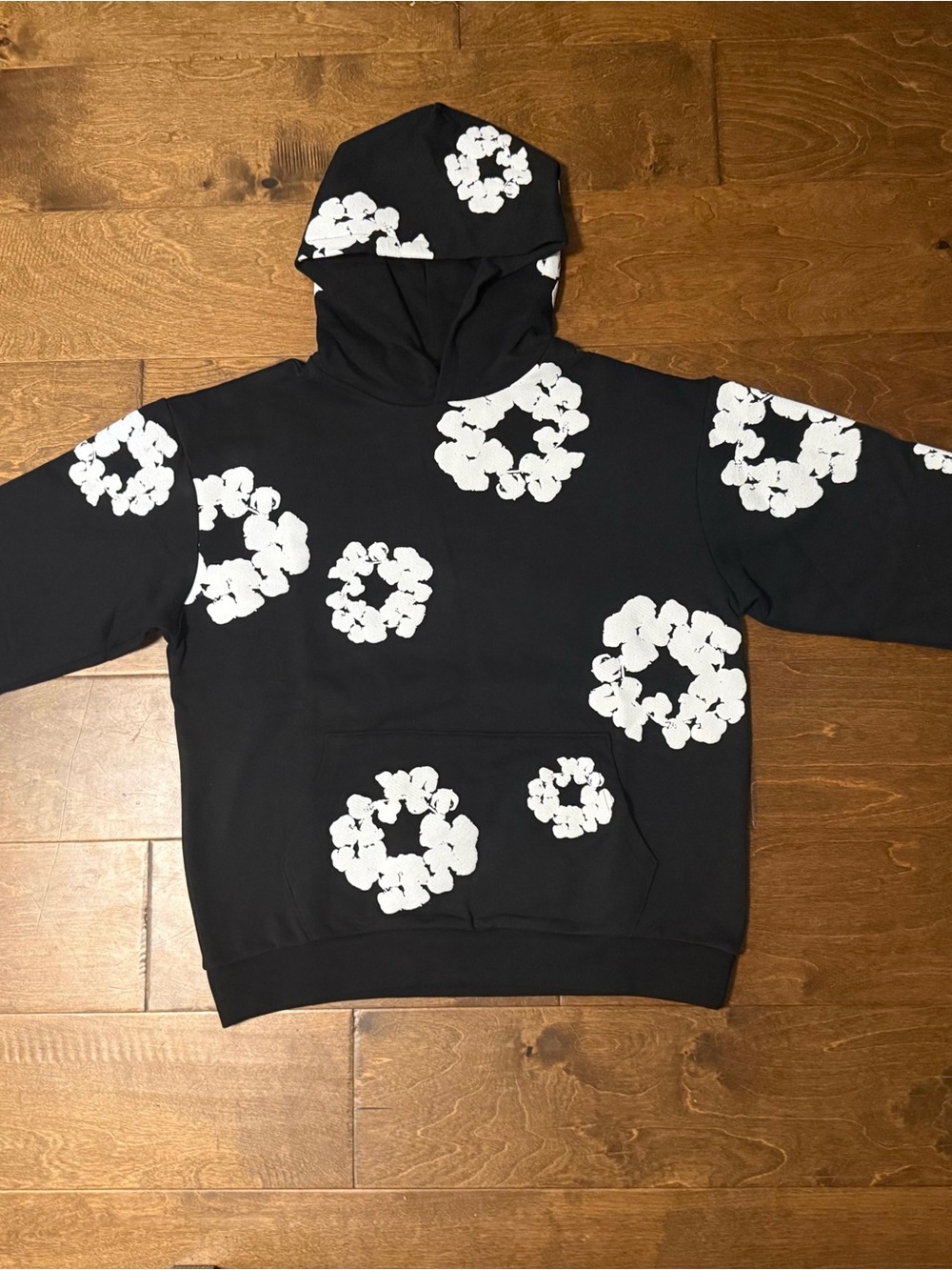 Denim Tears Cotton Wreath Hoodie Black